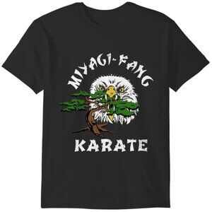 Cobra Kai T-Shirt Miyagi Fang All Valley Dojo Karate Kid Graphic Retro 73